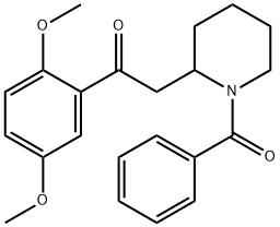 2-(1-BENZOYL-2-PIPERIDYL)-2',5'-DIMETHOXYACETOPHENONE 구조식 이미지