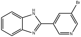 2-(5-bromopyridin-3-yl)-1H-benzo[d]imidazole 구조식 이미지