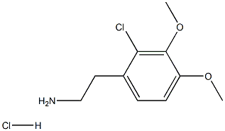 2-Chloro-3,4-dimethoxyphenethylamine hydrochloride 구조식 이미지