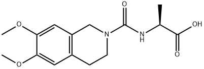 (2S)-2-[(6,7-dimethoxy-3,4-dihydro-1H-isoquinoline-2-carbonyl)amino]propanoic acid Structure