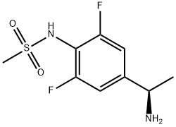 (R)-N-(4-(1-aminoethyl)-2,6-difluorophenyl)methanesulfonamide(WXG00218) Structure