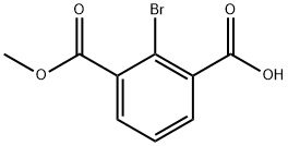 2-Bromo-1,3-benzenedicarboxylic acid 1-methyl ester 구조식 이미지