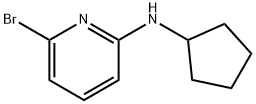 6-Bromo-N-cyclopentyl-2-pyridinamine Structure