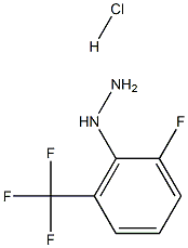 (2-Fluoro-6-(trifluoromethyl)phenyl)hydrazine hydrochloride Structure