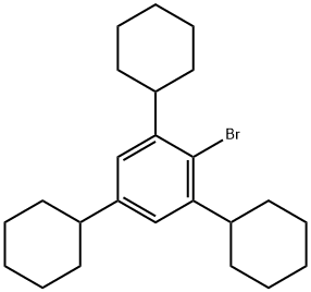 2-Bromo-1,3,5-tricyclohexylbenzene Structure