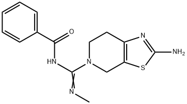 (Z)-N-((2-Amino-6,7-dihydrothiazolo[5,4-c]pyridin-5(4H)-yl)(methylimino)methyl)benzamide Structure