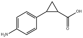 2-(4-aminophenyl)cyclopropanecarboxylic acid Structure