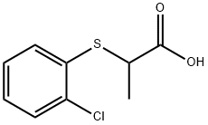 2-[(2-chlorophenyl)sulfanyl]propanoic acid Structure