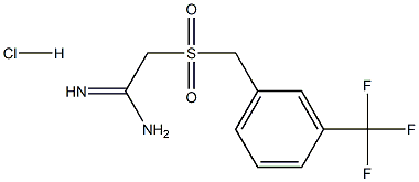 2-(3-Trifluoromethylphenylmethanesulphonyl)acetamidine hydrochloride Structure