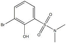 3-Bromo-2-hydroxy-N,N-dimethyl-benzenesulfonamide Structure