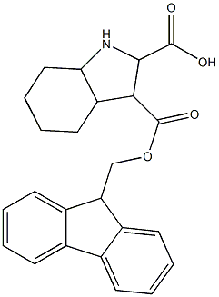 Fmoc-D-Octahydroindole-2-carboxylic acid Structure