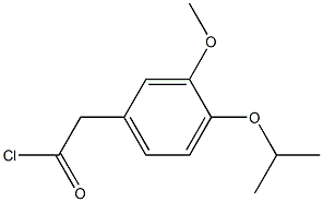 2-(4-isopropoxy-3-methoxyphenyl)acetyl chloride 구조식 이미지