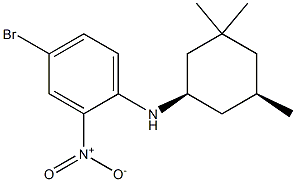 4-bromo-2-nitro-N-(cis-3,3,5-trimethylcyclohexyl)aniline 구조식 이미지