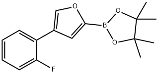 4-(2-Fluorophenyl)furan-2-boronic acid pinacol ester Structure