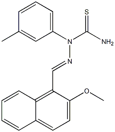 2-methoxy-1-naphthaldehyde N-(3-methylphenyl)thiosemicarbazone 구조식 이미지
