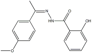 2-hydroxy-N'-[1-(4-methoxyphenyl)ethylidene]benzohydrazide Structure