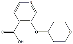 3-(Tetrahydro-2H-pyran-4-yloxy)isonicotinic acid 구조식 이미지