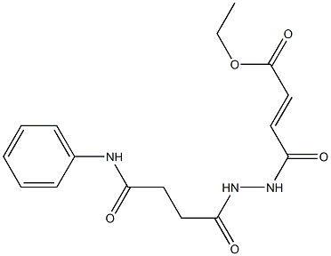 ethyl 4-[2-(4-anilino-4-oxobutanoyl)hydrazino]-4-oxo-2-butenoate 구조식 이미지
