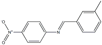 N-(3-methylbenzylidene)-4-nitroaniline 구조식 이미지