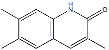 3,6,7-trimethyl-1,2-dihydroquinolin-2-one 구조식 이미지