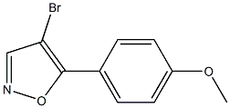 4-Bromo-5-(4-methoxyphenyl)isoxazole 구조식 이미지