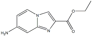 7-Amino-imidazo[1,2-a]pyridine-2-carboxylic acid ethyl ester 구조식 이미지