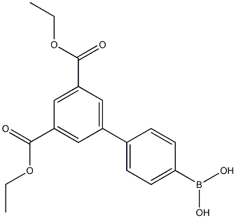 (3',5'-bis(ethoxycarbonyl)-[1,1'-biphenyl]-4-yl)boronic acid Structure