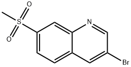 3-bromo-7-(methylsulfonyl)quinoline Structure