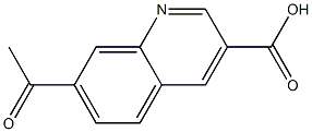 7-acetylquinoline-3-carboxylic acid Structure