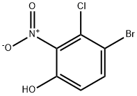 4-Bromo-3-chloro-2-nitro-phenol Structure