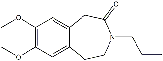 7,8-dimethoxy-3-propyl-1,3,4,5-tetrahydro-2H-benzo[d]azepin-2-one Structure