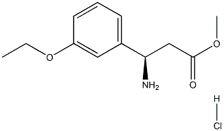 METHYL (3R)-3-AMINO-3-(3-ETHOXYPHENYL)PROPANOATE HYDROCHLORIDE 구조식 이미지