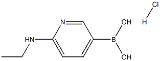 6-(Ethylamino)pyridine-3-boronic acid.HCl 구조식 이미지