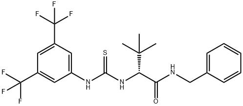 (2R)-2-[[[[3,5-
Bis(trifluoromethyl)phenyl]amino]thioxomethyl]amino]-
3,3-dimethyl-N-(phenylmethyl)butanamide Structure