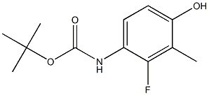 4-(Boc-amino)-3-fluoro-2-methylphenol 구조식 이미지