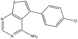 5-(4-chlorophenyl)thieno[2,3-d]pyrimidin-4-amine 구조식 이미지