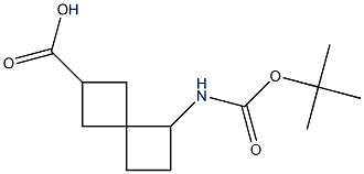 5-((TERT-BUTOXYCARBONYL)AMINO)SPIRO[3.3]HEPTANE-2-CARBOXYLIC ACID Structure