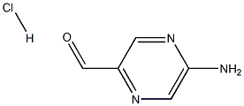 5-AMINOPYRAZINE-2-CARBALDEHYDE HCL 구조식 이미지