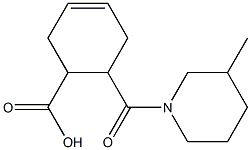 6-(3-methylpiperidine-1-carbonyl)cyclohex-3-enecarboxylic acid Structure