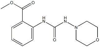 methyl 2-(3-morpholinoureido)benzoate Structure