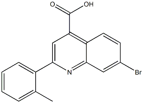 7-bromo-2-(o-tolyl)quinoline-4-carboxylic acid Structure
