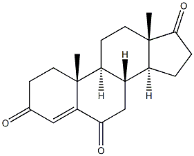 Androst-4-ene-3,6,17-trione Structure