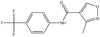 3-Methyl-N-[4-(trifluoromethyl)phenyl]isoxazole-4-carboxamide Structure