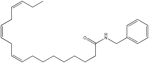 N-benzyl(9Z,12Z,15Z)-octadeca-9,12,15-trienamide Structure