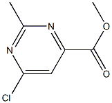 methyl 6-chloro-2-methylpyrimidine-4-carboxylate Structure