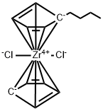 Cyclopentadienyl(n-butylcyclopentadienyl)zirconium dichloride, 97% Structure