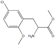 METHYL 2-AMINO-3-(5-CHLORO-2-METHOXYPHENYL)PROPANOATE Structure