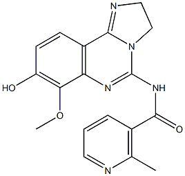 N-(8-hydroxy-7-methoxy-2,3-dihydroimidazo[1,2-c]quinazolin-5-yl)-2-methylnicotinamide 구조식 이미지