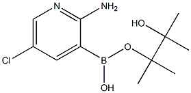2-Amino-5-chloropyridine-3-boronic acid pinacol ester Structure