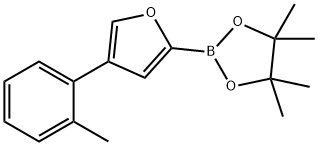 4-(2-Tolyl)furan-2-boronic acid pinacol ester 구조식 이미지